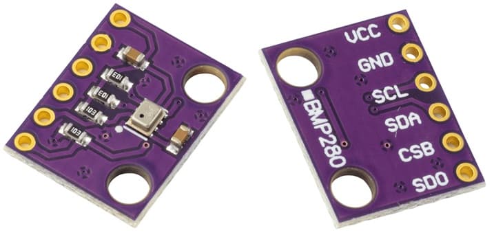 Pressure and temperature reading from BMP280 sensor on Raspberry Pi